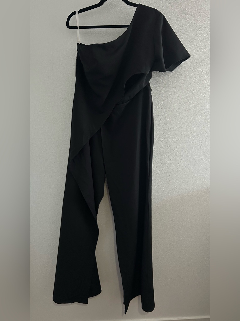 Black One-Shoulder Jumpsuit